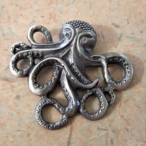 Silver Octopus Pendant